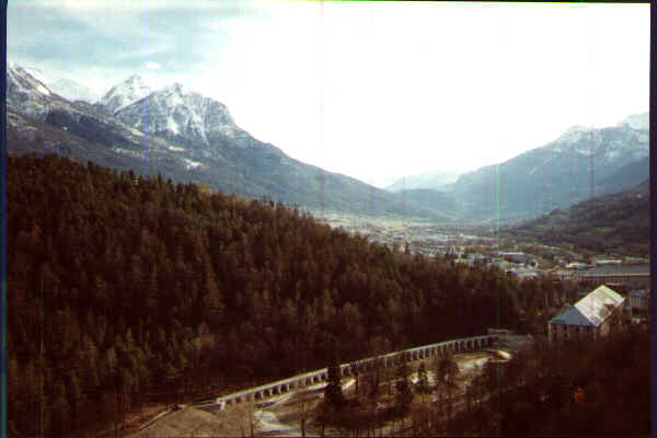 Brian&ccedil;on vu depuis la vieille ville !